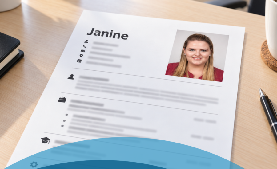 unsere neue Mitarbeiterin Janine