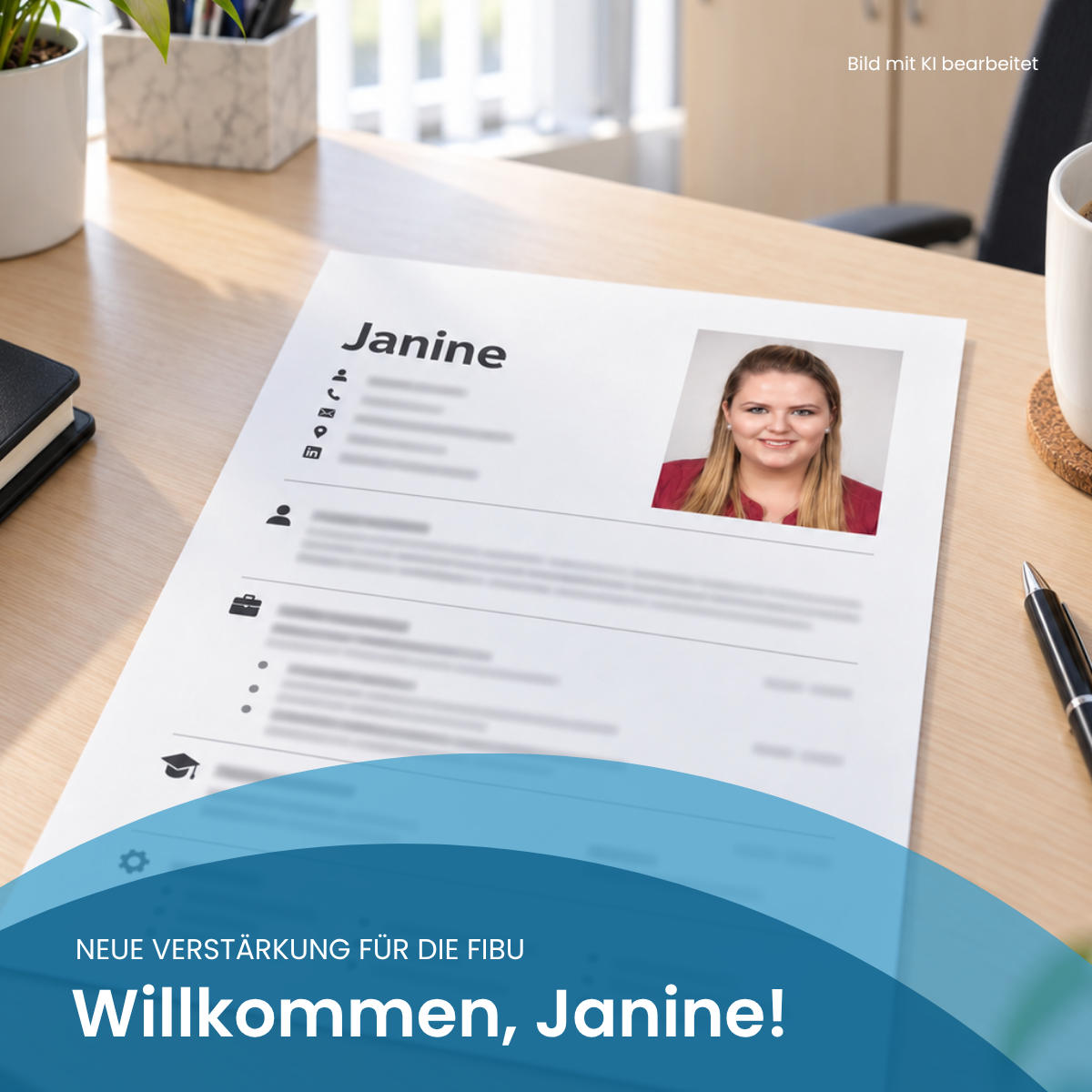 unsere neue Mitarbeiterin Janine